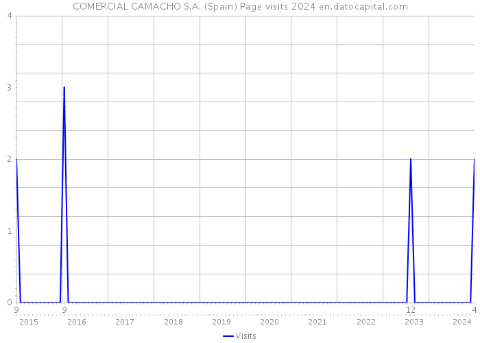 COMERCIAL CAMACHO S.A. (Spain) Page visits 2024 