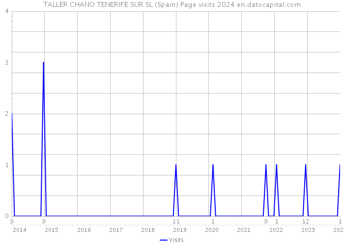 TALLER CHANO TENERIFE SUR SL (Spain) Page visits 2024 