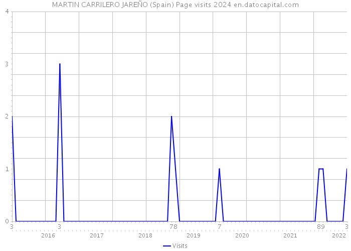 MARTIN CARRILERO JAREÑO (Spain) Page visits 2024 