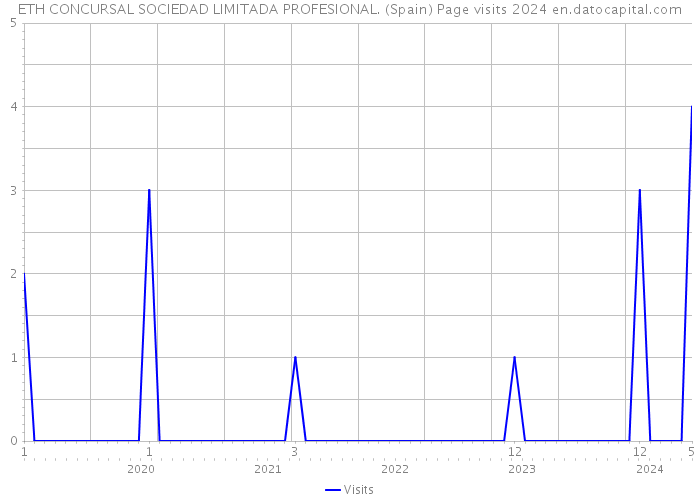 ETH CONCURSAL SOCIEDAD LIMITADA PROFESIONAL. (Spain) Page visits 2024 