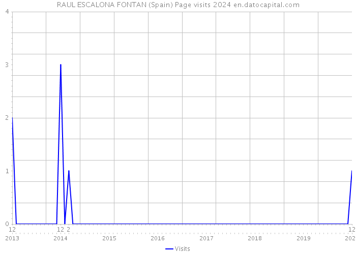RAUL ESCALONA FONTAN (Spain) Page visits 2024 