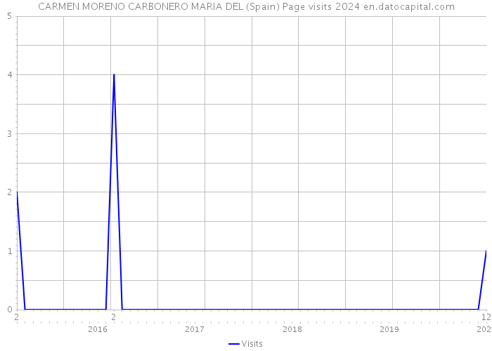 CARMEN MORENO CARBONERO MARIA DEL (Spain) Page visits 2024 