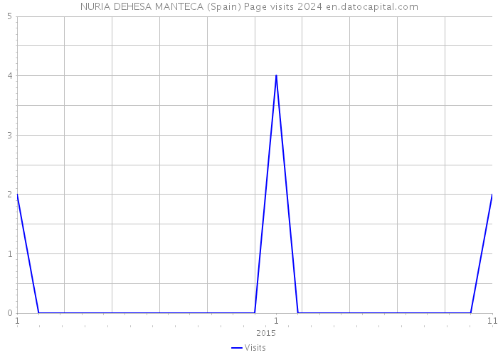 NURIA DEHESA MANTECA (Spain) Page visits 2024 