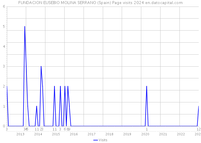 FUNDACION EUSEBIO MOLINA SERRANO (Spain) Page visits 2024 