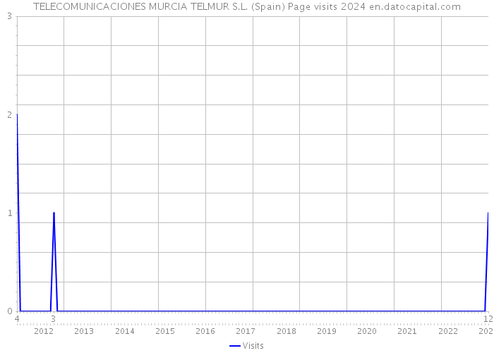 TELECOMUNICACIONES MURCIA TELMUR S.L. (Spain) Page visits 2024 