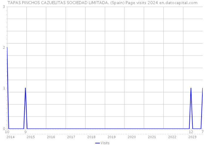TAPAS PINCHOS CAZUELITAS SOCIEDAD LIMITADA. (Spain) Page visits 2024 