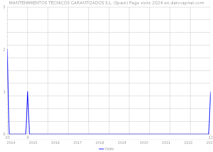 MANTENIMIENTOS TECNICOS GARANTIZADOS S.L. (Spain) Page visits 2024 