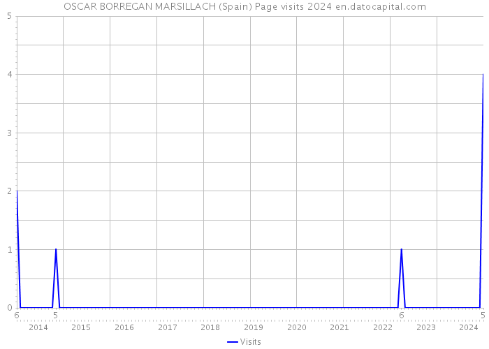 OSCAR BORREGAN MARSILLACH (Spain) Page visits 2024 