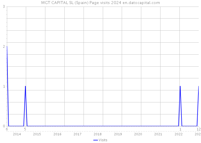 MGT CAPITAL SL (Spain) Page visits 2024 