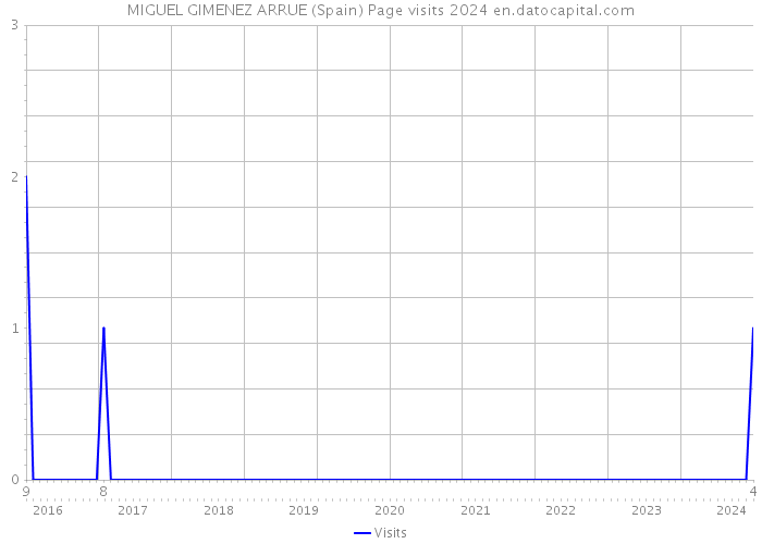 MIGUEL GIMENEZ ARRUE (Spain) Page visits 2024 