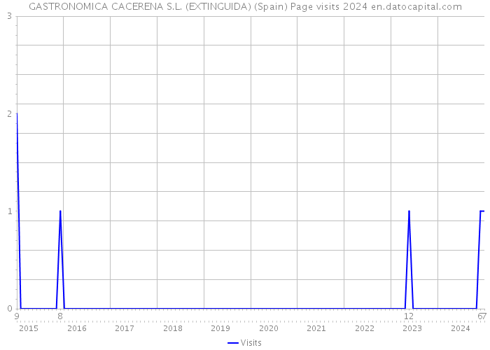 GASTRONOMICA CACERENA S.L. (EXTINGUIDA) (Spain) Page visits 2024 