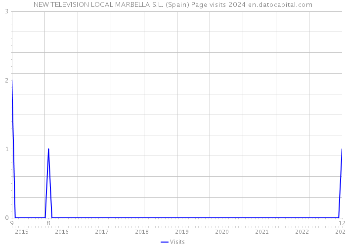 NEW TELEVISION LOCAL MARBELLA S.L. (Spain) Page visits 2024 