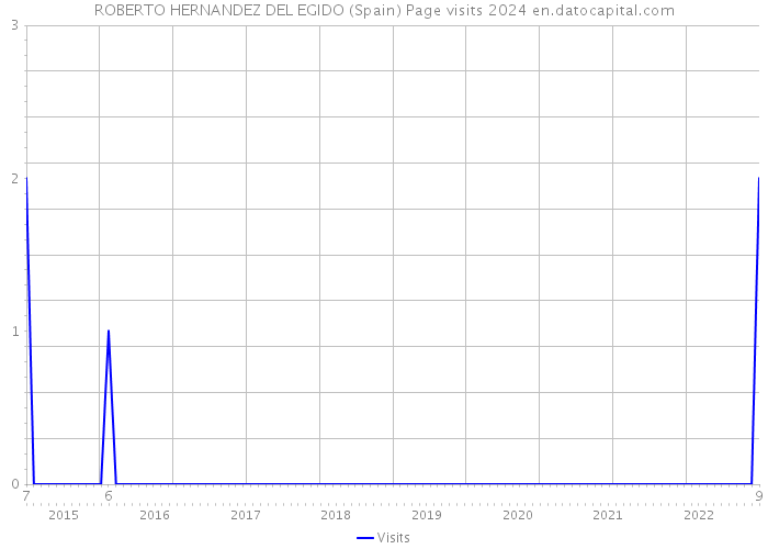 ROBERTO HERNANDEZ DEL EGIDO (Spain) Page visits 2024 