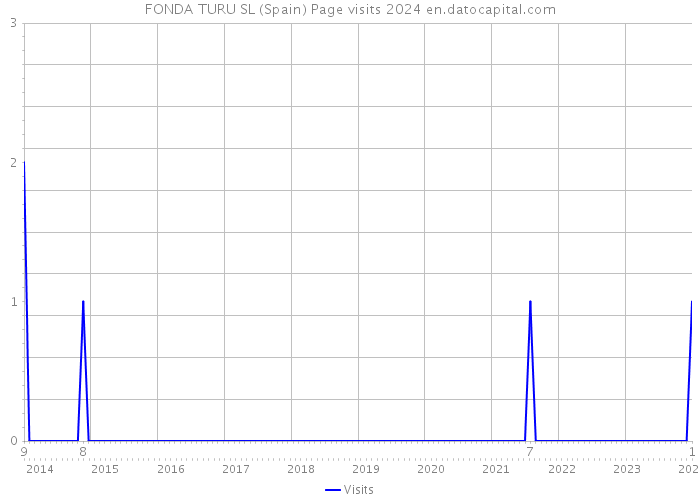FONDA TURU SL (Spain) Page visits 2024 