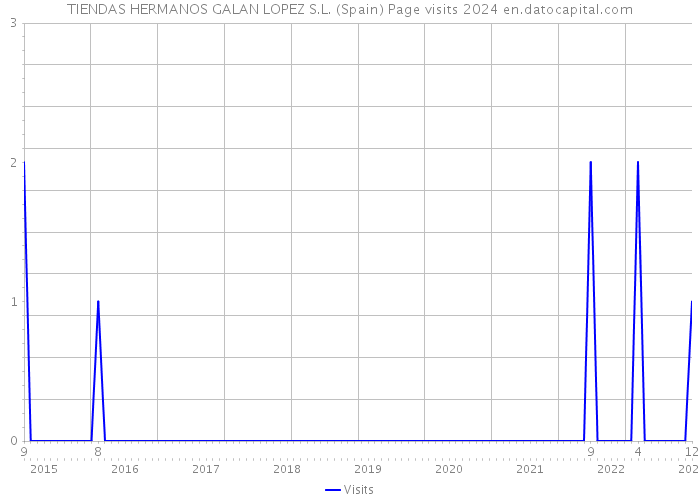 TIENDAS HERMANOS GALAN LOPEZ S.L. (Spain) Page visits 2024 