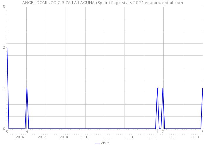 ANGEL DOMINGO CIRIZA LA LAGUNA (Spain) Page visits 2024 