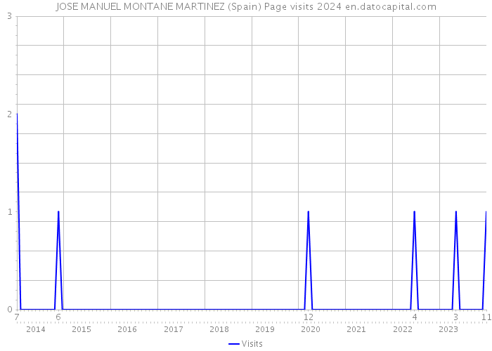 JOSE MANUEL MONTANE MARTINEZ (Spain) Page visits 2024 