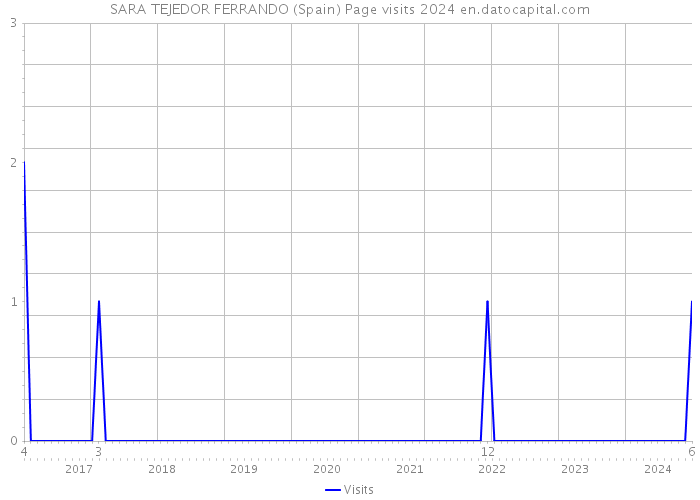 SARA TEJEDOR FERRANDO (Spain) Page visits 2024 