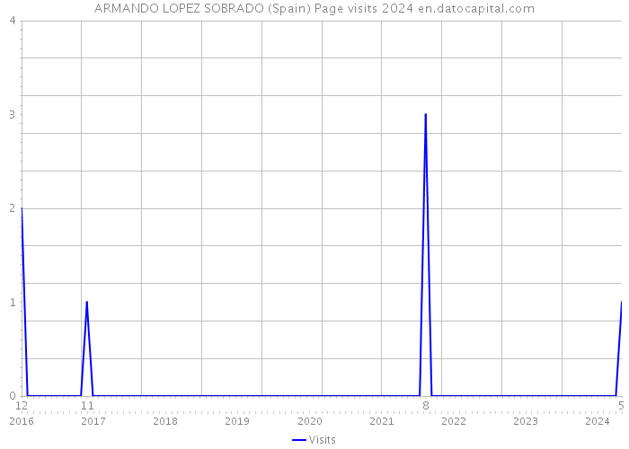 ARMANDO LOPEZ SOBRADO (Spain) Page visits 2024 