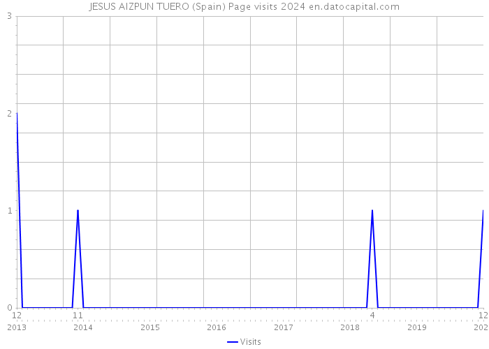 JESUS AIZPUN TUERO (Spain) Page visits 2024 