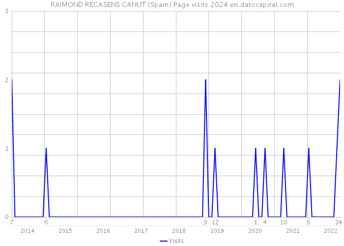 RAIMOND RECASENS CANUT (Spain) Page visits 2024 