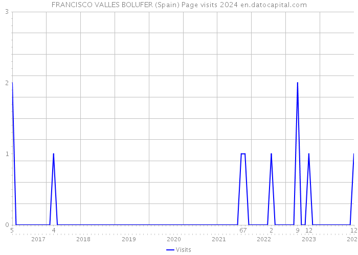 FRANCISCO VALLES BOLUFER (Spain) Page visits 2024 