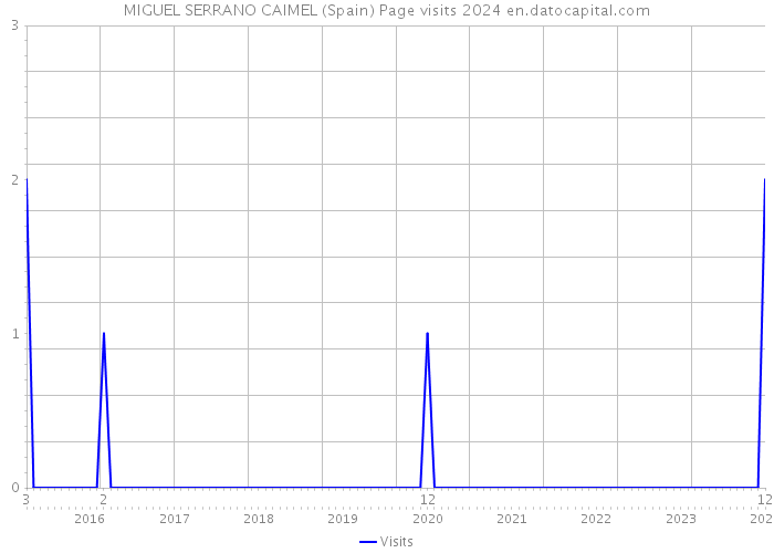 MIGUEL SERRANO CAIMEL (Spain) Page visits 2024 