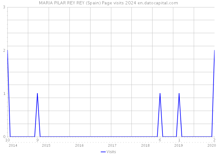 MARIA PILAR REY REY (Spain) Page visits 2024 