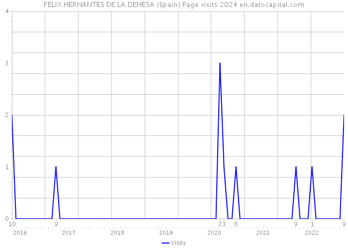 FELIX HERNANTES DE LA DEHESA (Spain) Page visits 2024 