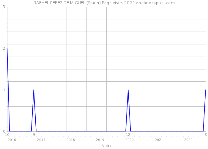 RAFAEL PEREZ DE MIGUEL (Spain) Page visits 2024 