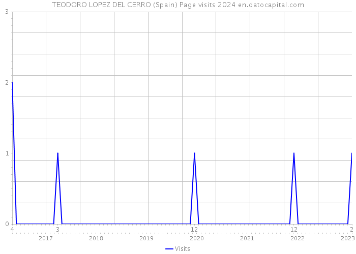 TEODORO LOPEZ DEL CERRO (Spain) Page visits 2024 