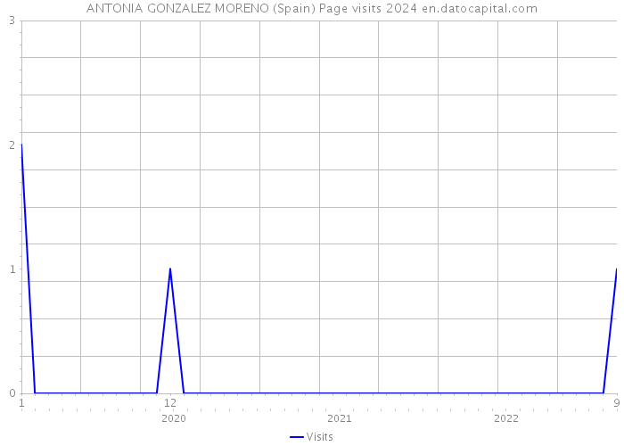 ANTONIA GONZALEZ MORENO (Spain) Page visits 2024 