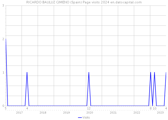 RICARDO BAULUZ GIMENO (Spain) Page visits 2024 
