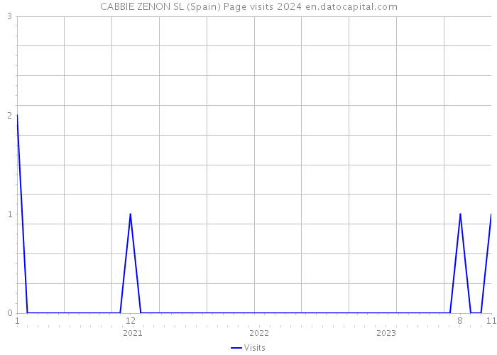 CABBIE ZENON SL (Spain) Page visits 2024 