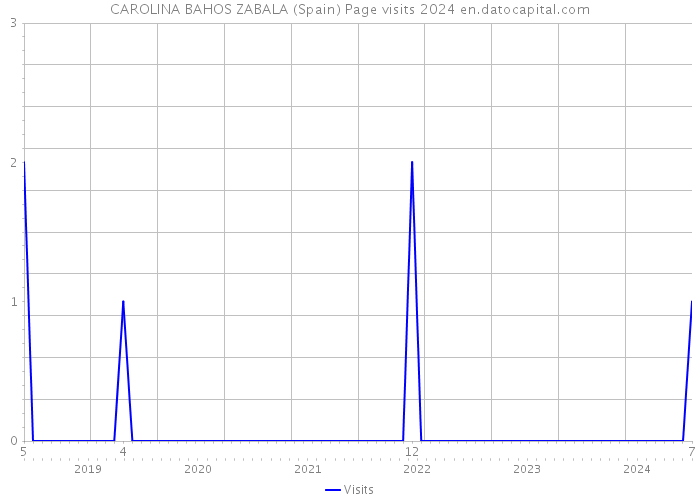 CAROLINA BAHOS ZABALA (Spain) Page visits 2024 