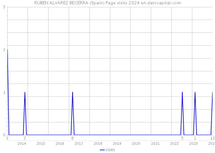 RUBEN ALVAREZ BECERRA (Spain) Page visits 2024 