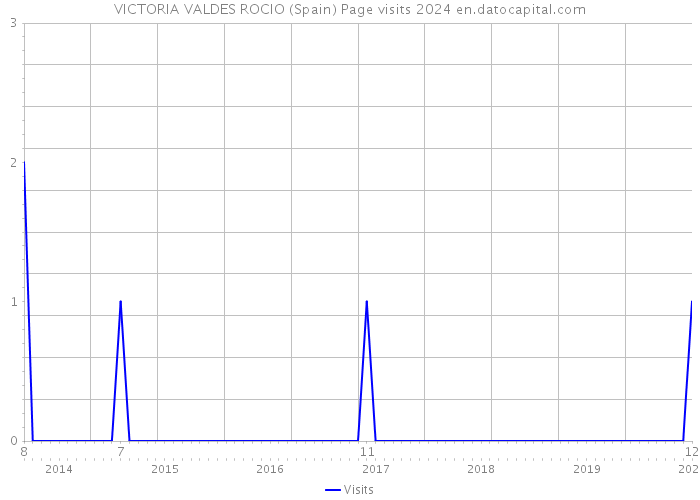 VICTORIA VALDES ROCIO (Spain) Page visits 2024 