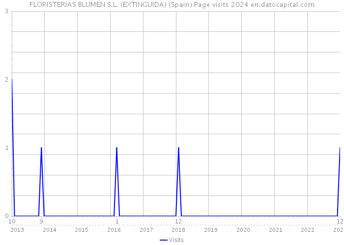 FLORISTERIAS BLUMEN S.L. (EXTINGUIDA) (Spain) Page visits 2024 