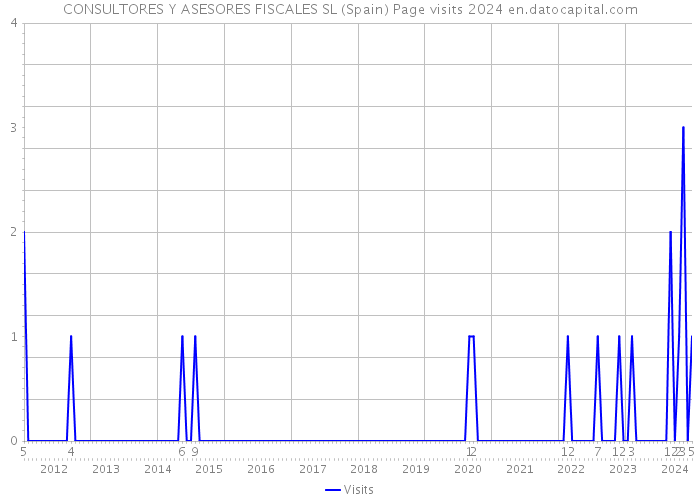 CONSULTORES Y ASESORES FISCALES SL (Spain) Page visits 2024 