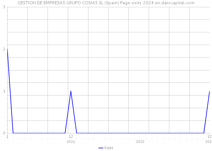 GESTION DE EMPRESAS GRUPO COSIAS SL (Spain) Page visits 2024 