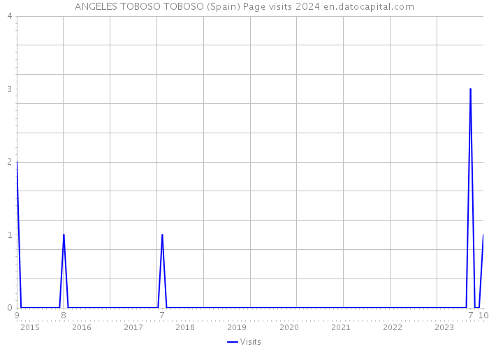 ANGELES TOBOSO TOBOSO (Spain) Page visits 2024 