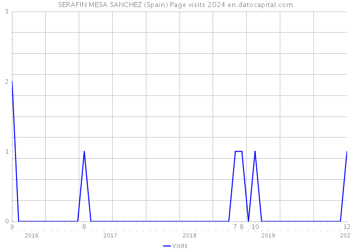 SERAFIN MESA SANCHEZ (Spain) Page visits 2024 