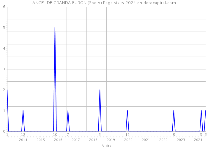ANGEL DE GRANDA BURON (Spain) Page visits 2024 