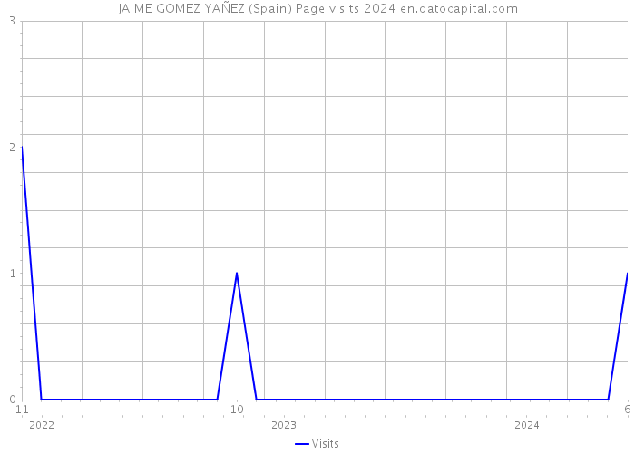 JAIME GOMEZ YAÑEZ (Spain) Page visits 2024 