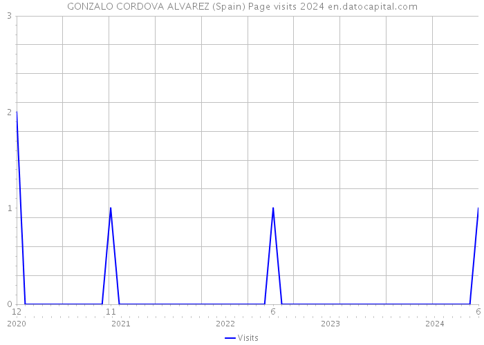 GONZALO CORDOVA ALVAREZ (Spain) Page visits 2024 