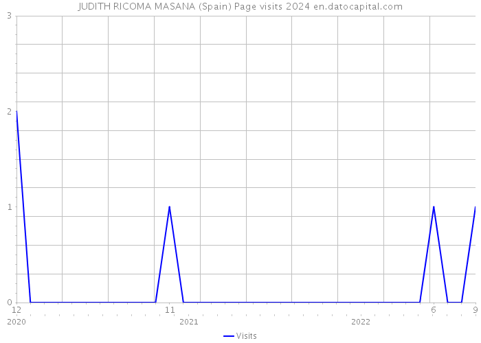 JUDITH RICOMA MASANA (Spain) Page visits 2024 