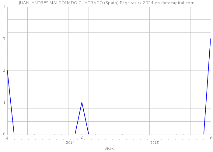 JUAN-ANDRES MALDONADO CUADRADO (Spain) Page visits 2024 