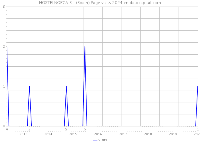 HOSTELNOEGA SL. (Spain) Page visits 2024 