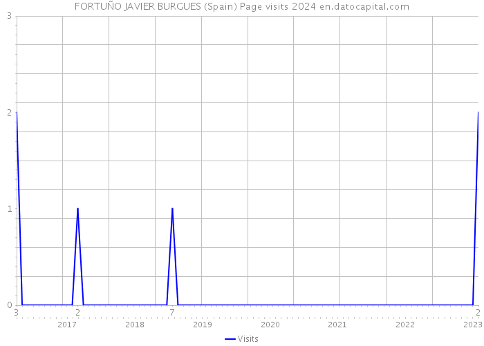 FORTUÑO JAVIER BURGUES (Spain) Page visits 2024 