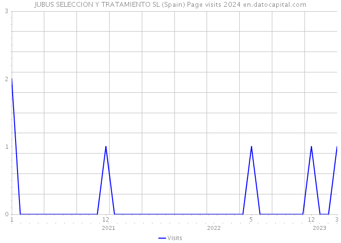 JUBUS SELECCION Y TRATAMIENTO SL (Spain) Page visits 2024 